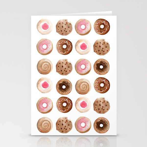 Nom nom donut Stationery Cards