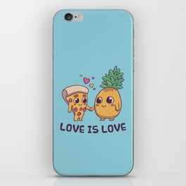 Love is Love Pineapple Pizza // Pride, LGBTQ, Gay, Trans, Bisexual, Asexual iPhone Skin