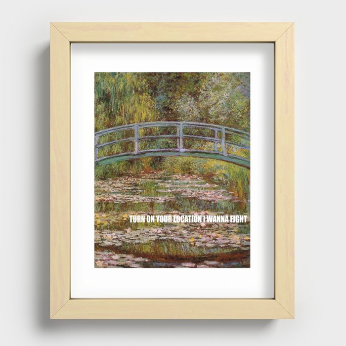 Turn on Your Location Recessed Framed Print