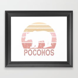 Poconos Bear Framed Art Print
