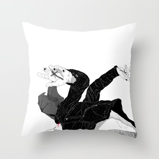 Cough it Up Throw Pillow