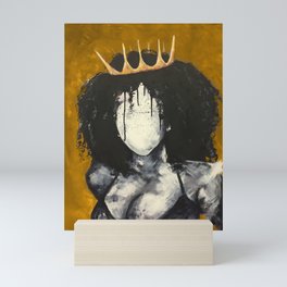 Naturally Queen I GOLD Mini Art Print