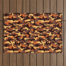 Fall Camouflage Outdoor Rug