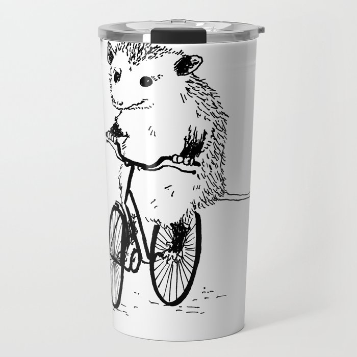 Opossums bike, too Travel Mug