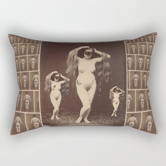 Triple Musing Rectangular Pillow