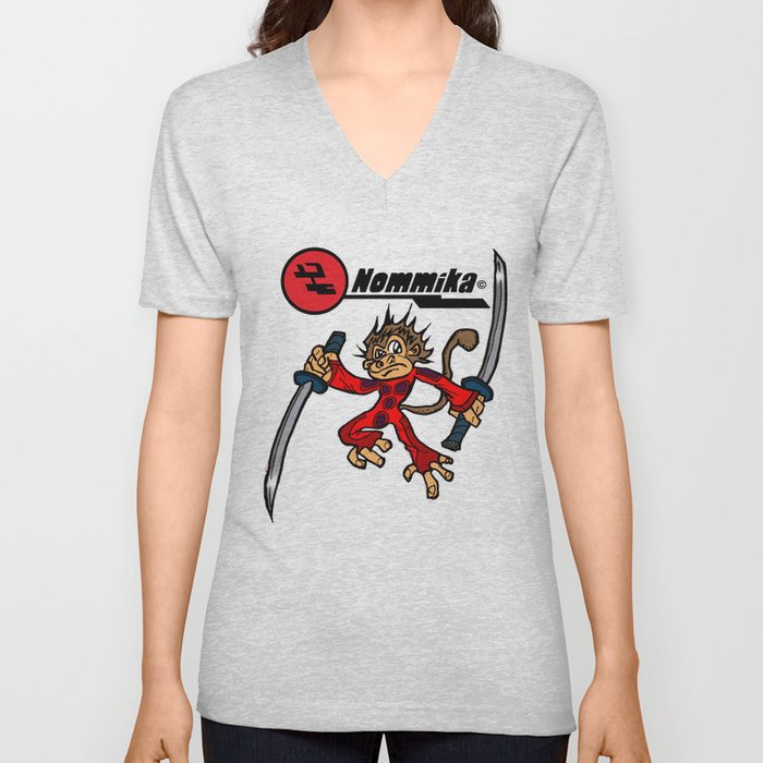 Space Monkey V Neck T Shirt