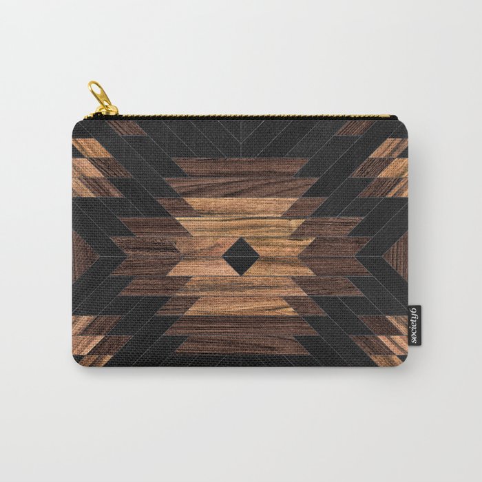 Urban Tribal Pattern No.7 - Aztec - Wood Carry-All Pouch