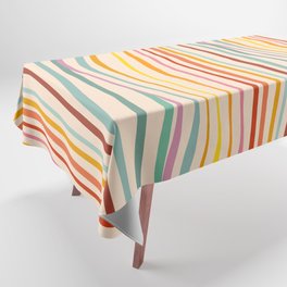 Sea of change - Rainbow Wave Pattern Tablecloth
