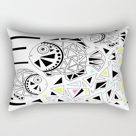 Marine fish . Rectangular Pillow