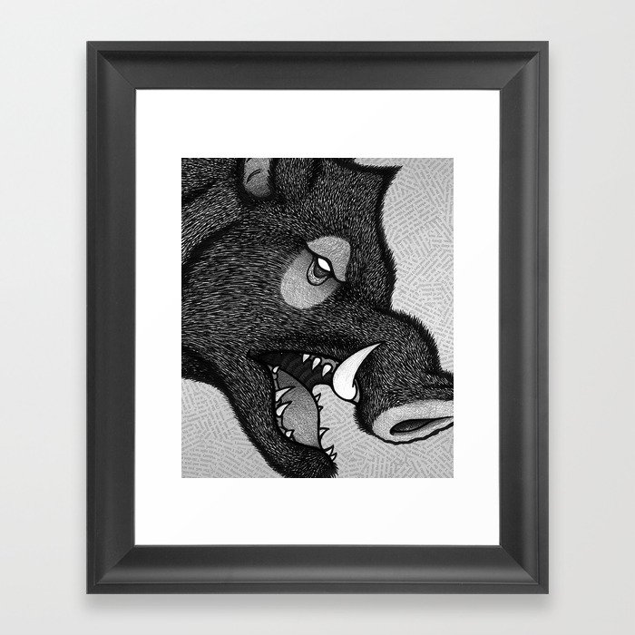 Boar Framed Art Print