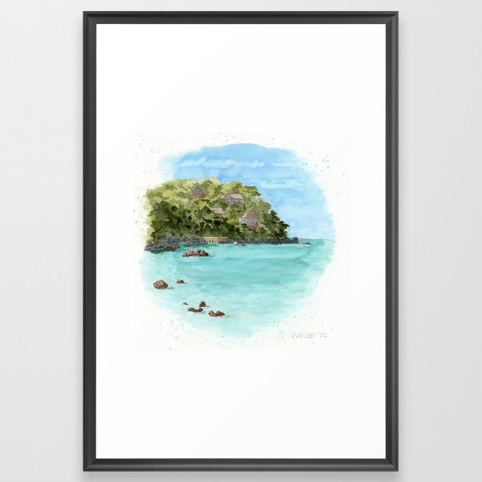 Playa de Los Muertos Framed Art Print