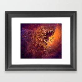 Carnivorous_Rex_Purple Framed Art Print