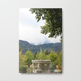 Fountain in the Mountains Metal Print