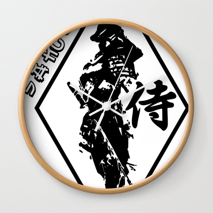 Samurai Warrior Wall Clock