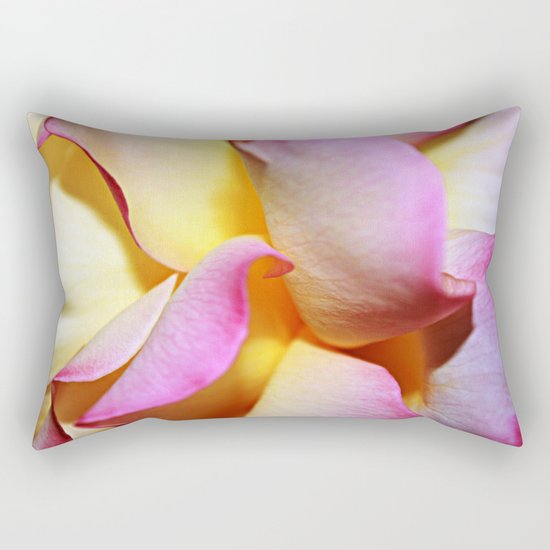 Peace Rose Petals Rectangular Pillow