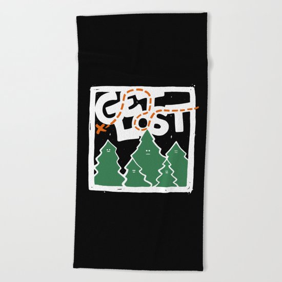 GET LOST Beach Towel