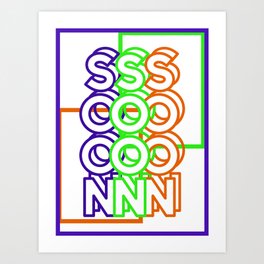 SOON A Art Print | Pattern, Graphic Design, Typography, Illustration 
