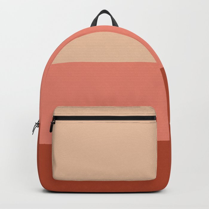 terracotta color block   Backpack