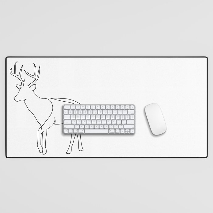 Deer line Desk Mat