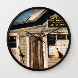 Cape Cod Shack Wall Clock