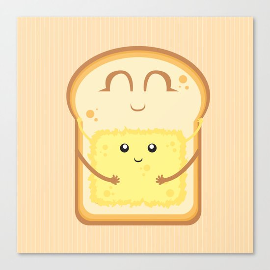 Hug the Butter Canvas Print