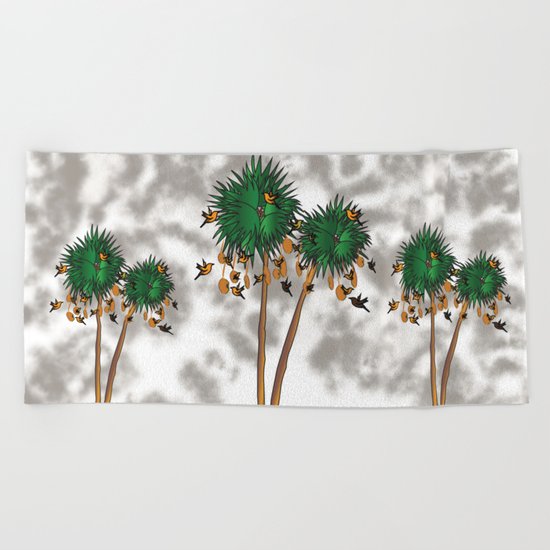 tree1 Beach Towel