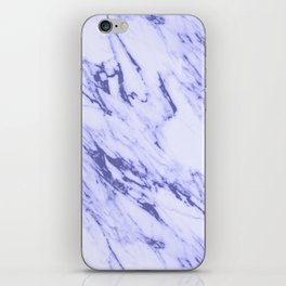 Very Peri 2022 Color Of The Year Periwinkle White Marble II iPhone Skin
