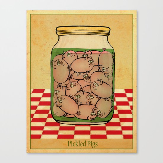 Pickled Pig Revisited Canvas Print