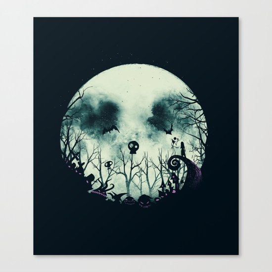 Halloween Town Canvas Print