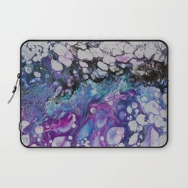 Fluid Abstract Teal Pink Purple Laptop Sleeve