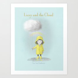 Lizzy and the Cloud  Art Print