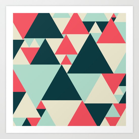 Triangular Pattern Art Print