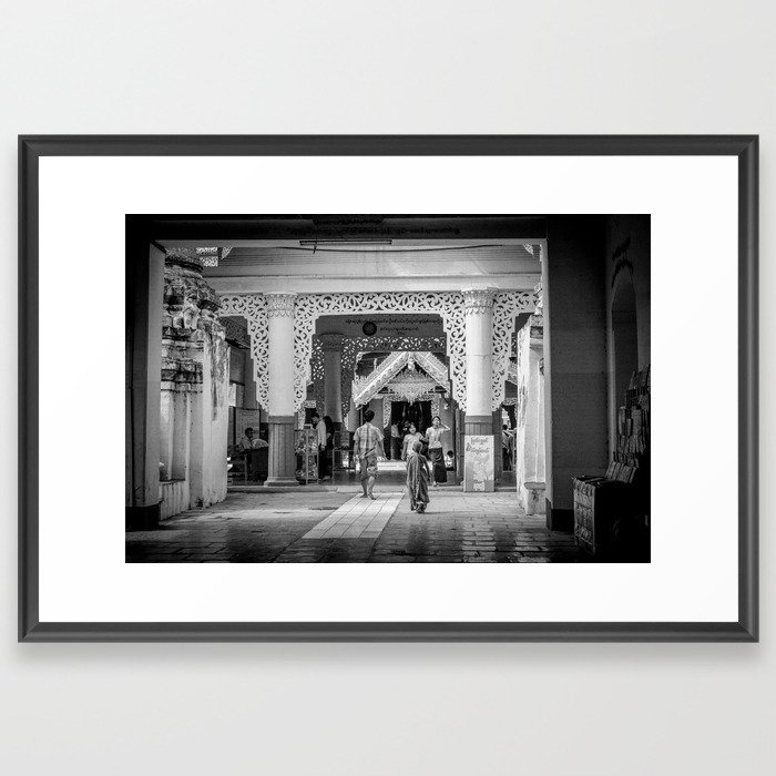 The Temple Visitors Framed Art Print