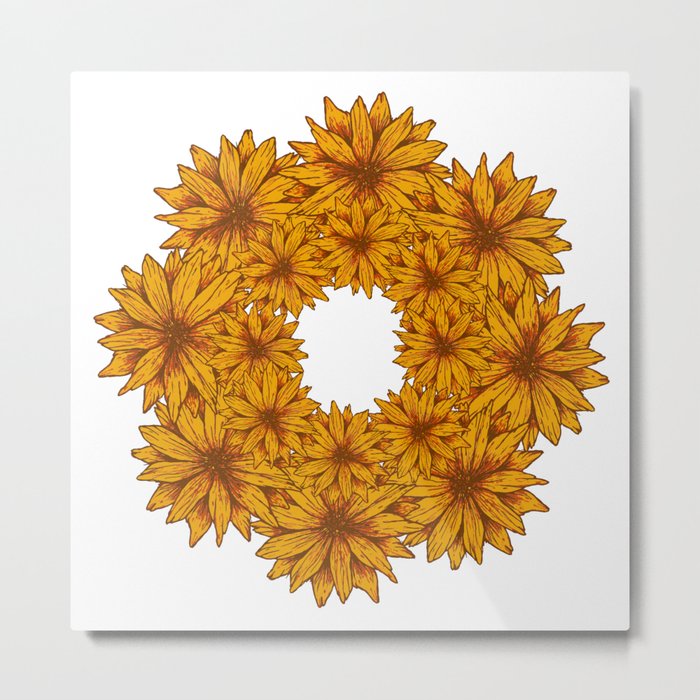 sun flowers Metal Print