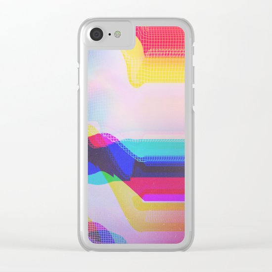 Glitch 27 Clear iPhone Case