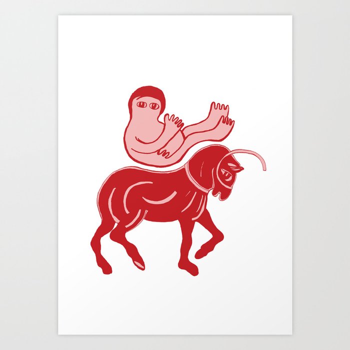 saddle horse   Art Print