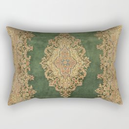 Vintage Persian Kerman Rug Rectangular Pillow