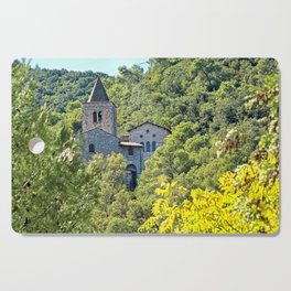 Medieval Gothic Abbey of San Cassiano Woods, Narni, Italy Cutting Board