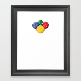 Bocce Ball Italian Bowling Bocci Player Framed Art Print