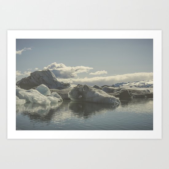Icebergs V Art Print