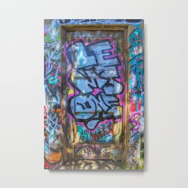 Painted Doorway Metal Print | Paint, Photo, Vivid, Painted, Color, Graffiti, Colourful, Colorful, Bright, Digital 
