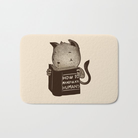 Cat Book How To Manipulate Humans Bath Mat