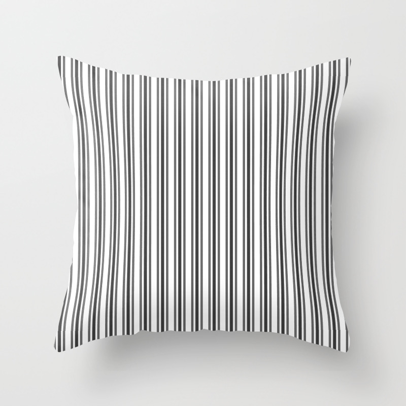 Trendy Large Black Tarp French Mattress Ticking Double Stripes Throw Pillow By Honorandobey Society6 French Mattress Ticking Double Stripes