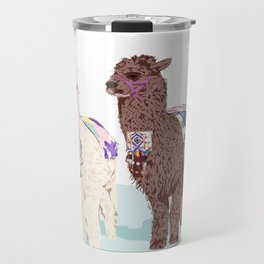 Well decorated alpaca Travel Mug