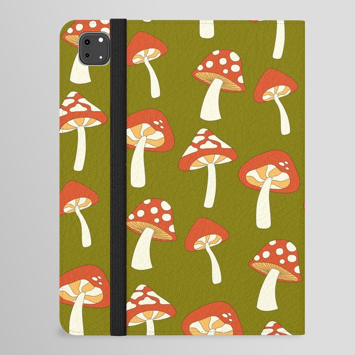 70s mushrooms iPad Folio Case