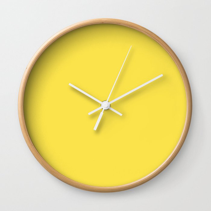Banana Yellow Wall Clock