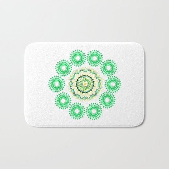 Anahata Flower Mandala Bath Mat