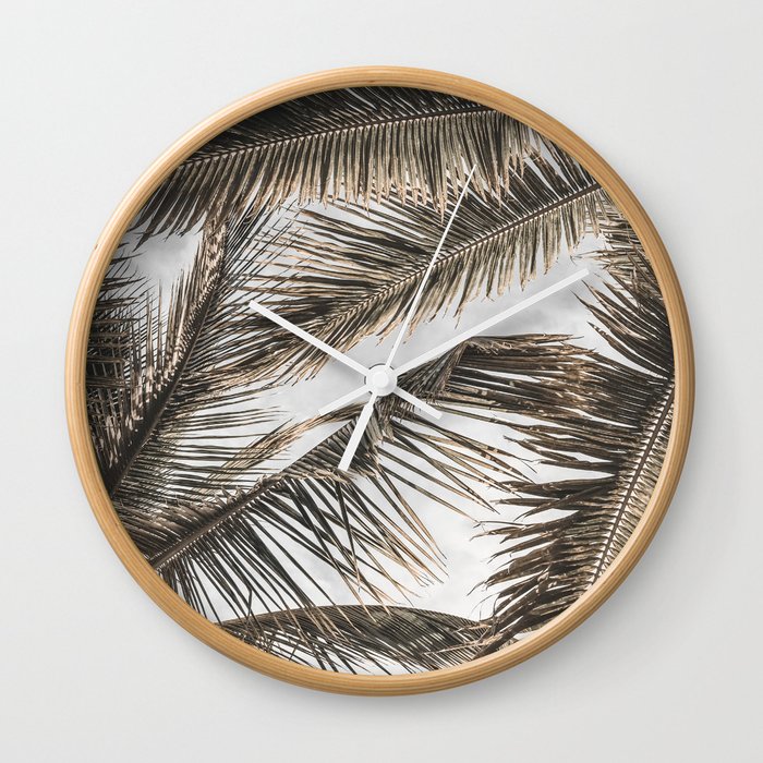 Tropical Palm Trees Wall Clock