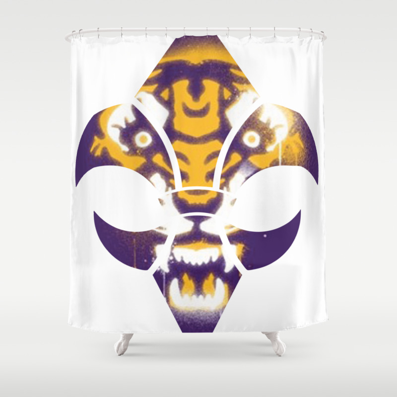 Graffti Lsu Shower Curtain By Freersoul Society6