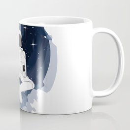 Zenned out meditating astronaut floating in space Mug